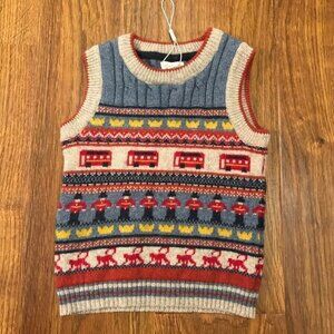 Monsoon Sweater Vest London themed